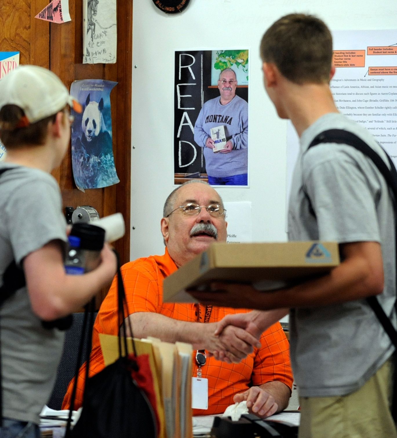 Retiring Senior High teacher Bob Burris